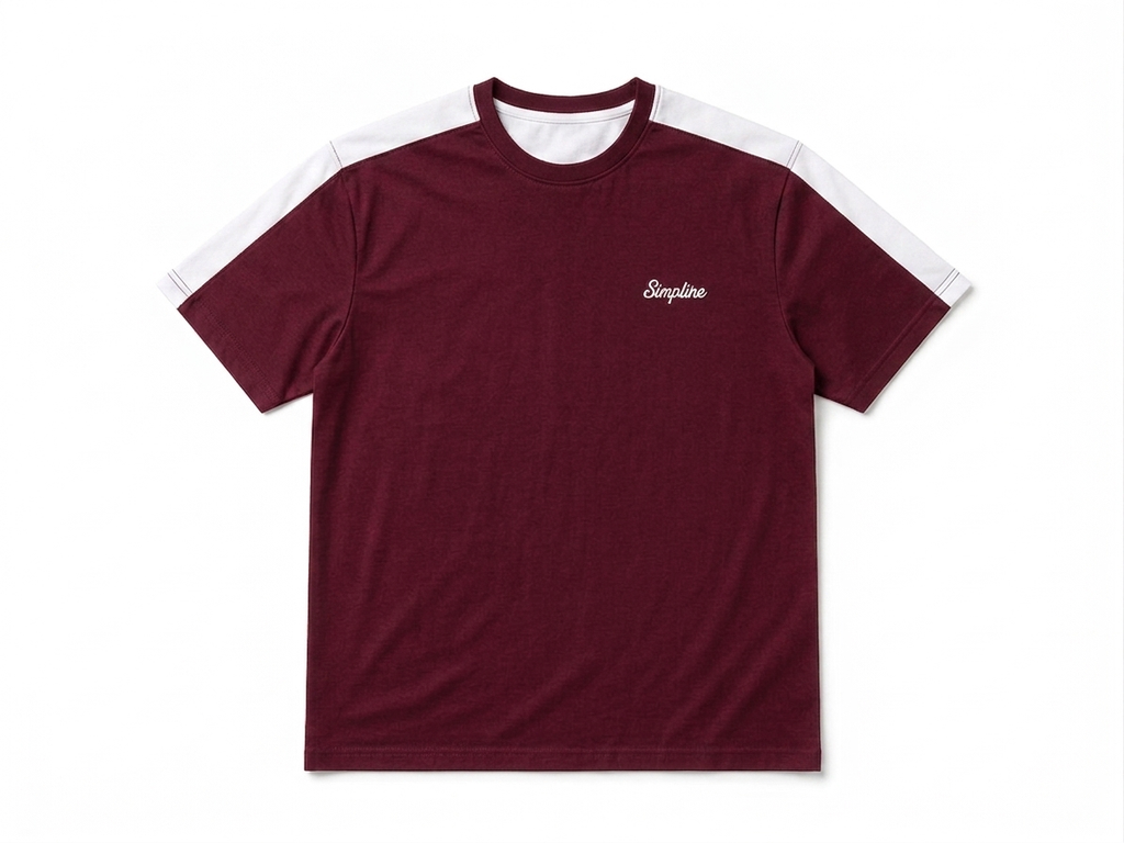 simpline burgandy t-shirt